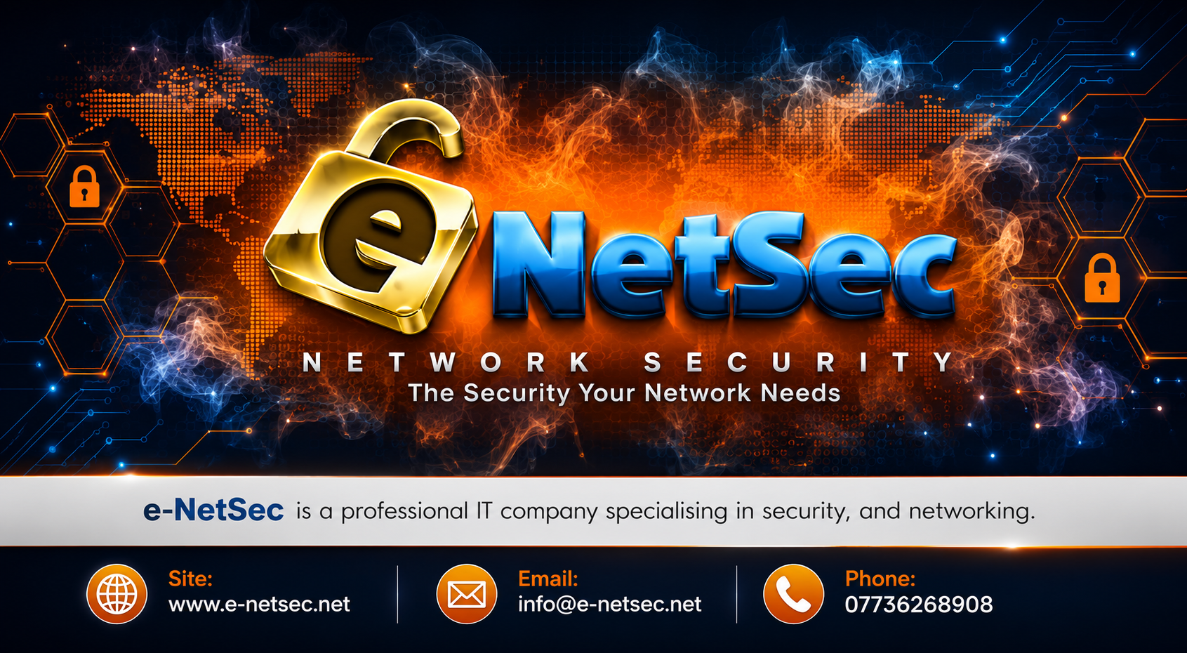 e-NetSec cybersecurity banner